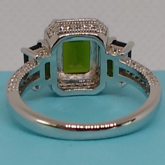 genuine russian chrome diopside ring size 6. new with tags - Picture 5 of 6